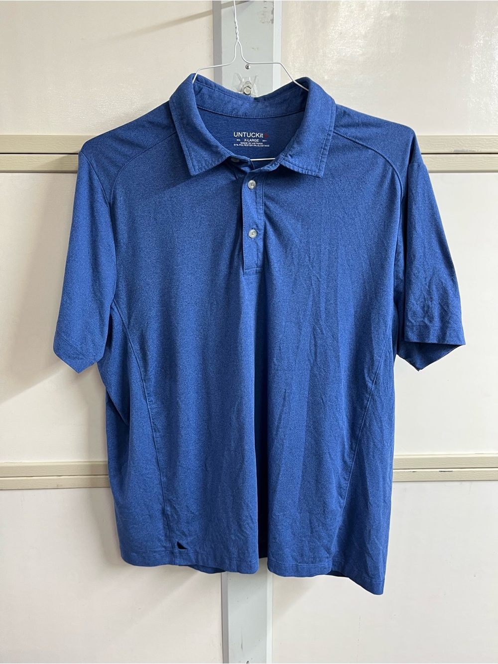 UNTUCKit Men's Royal Blue Short-Sleeve Polo